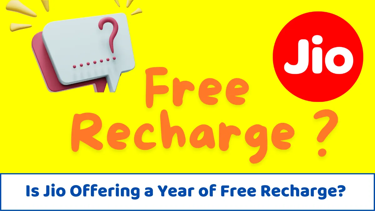 Jio Free Recharge for 1 Year