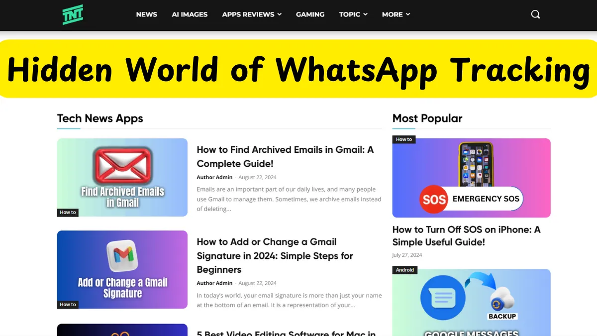 Technewztop WhatsApp Tracker