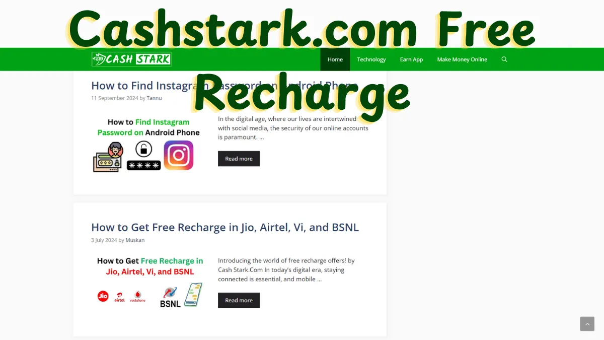 CashStark.com Free Recharge