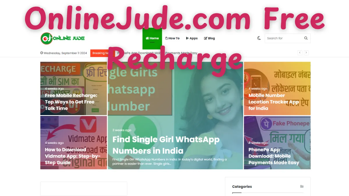 OnlineJude.com Free Recharge