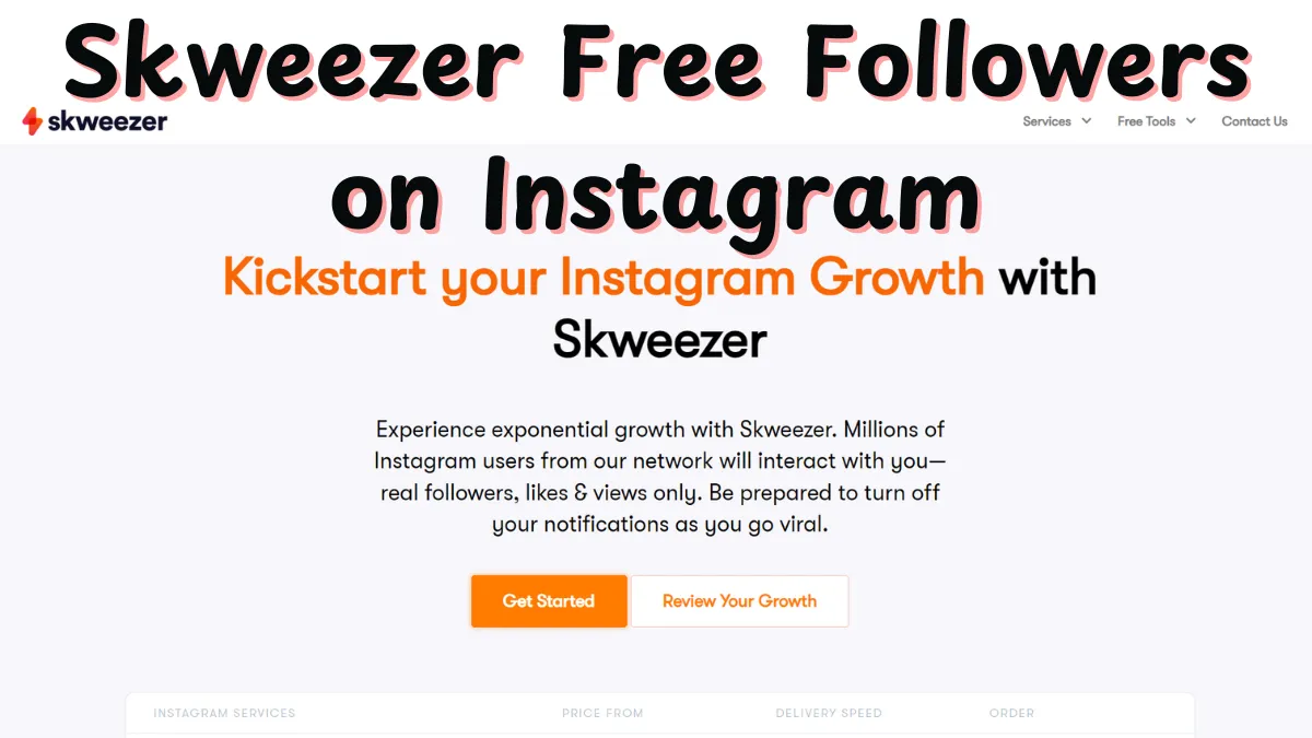 Skweezer Free Followers on Instagram