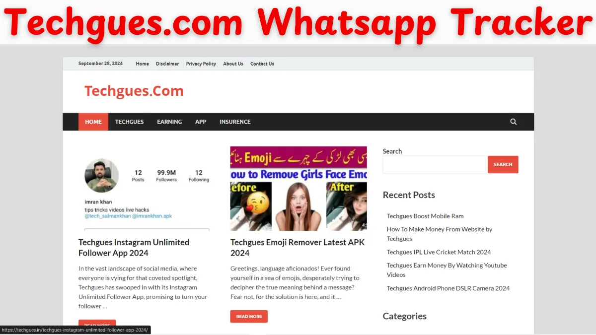 Techgues.com Whatsapp Tracker